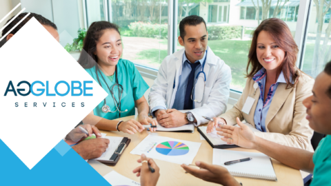 healthcare professionals inside a room conducting a meeting