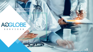 A picture showing a healthcare professional with healthcare innovations
